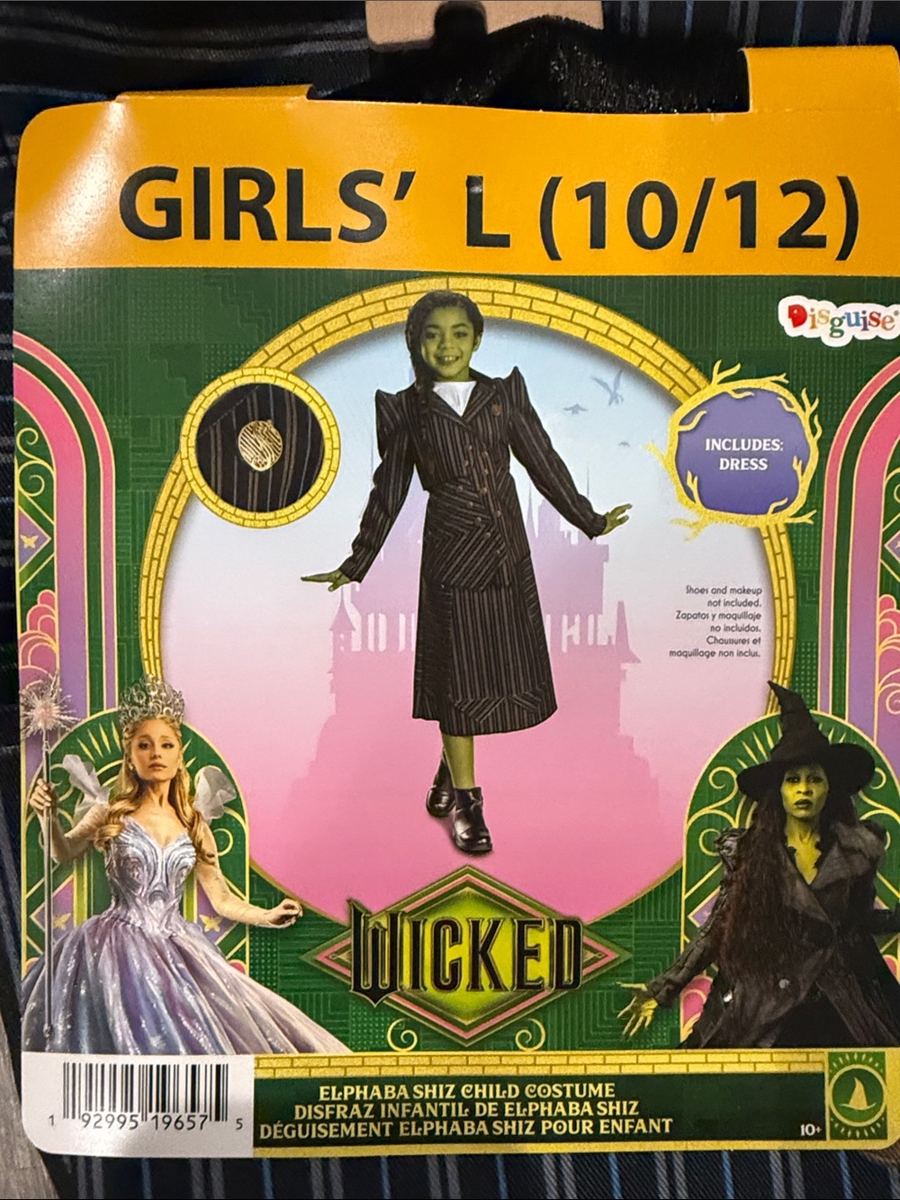 Wicked Elphaba Shiz Child Costume Halloween Costume